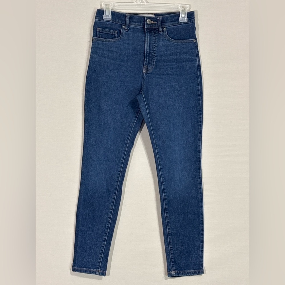 Everlane High Rise Skinny Jeans Women’s Dark Wash Cropped Denim